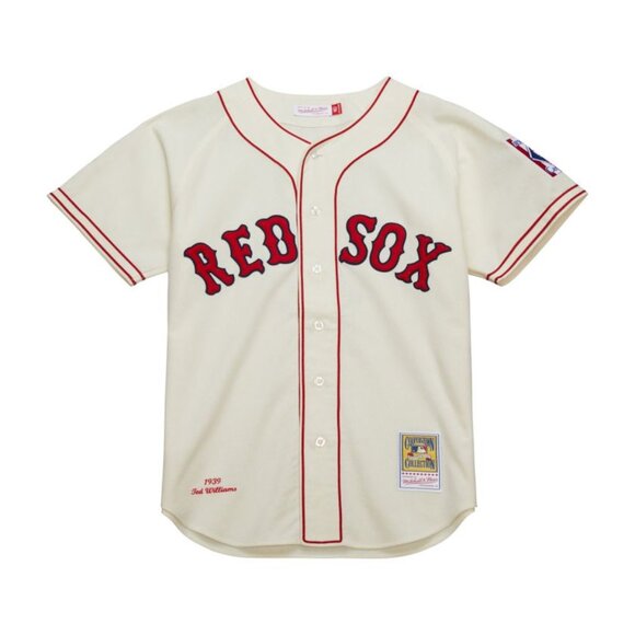 Ted Williams Boston Red Sox Mitchell & Ness 1939 Authentic MLB Jersey - Cream - Picture 11 of 11